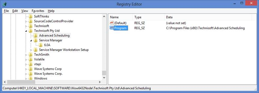 Register Entry on 64-Bit Windows machine